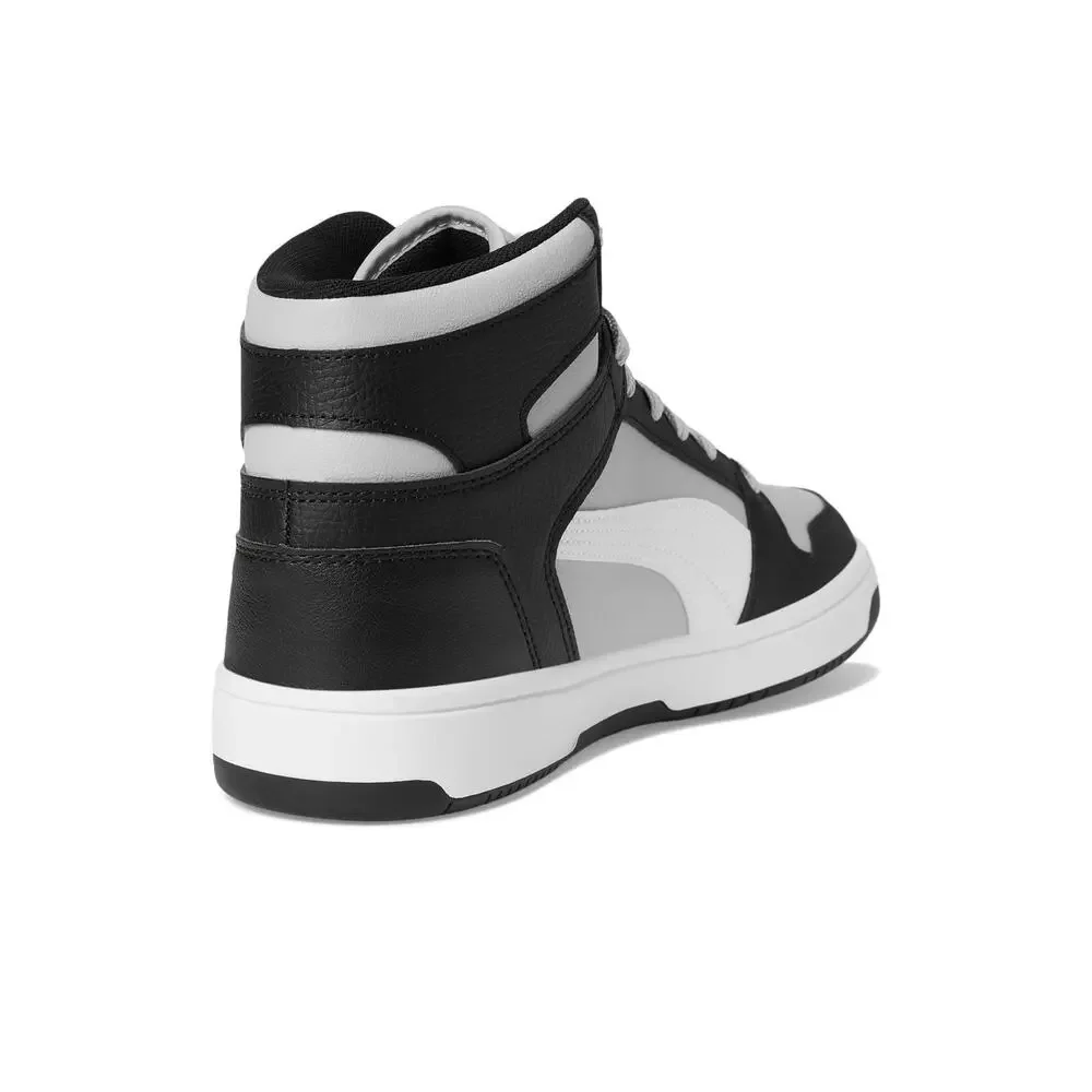 PUMA MENS REBOUND LAYUP SNEAKERS FLAT LIGHT GRAY/PUMA WHITE/PUMA BLACK 9.5 M